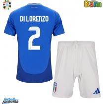 Italia Giovanni Di Lorenzo #2 Hjemmedraktsett Barn EM 2024 Kortermet (+ Korte bukser)